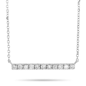 14K White Gold and 0.25ctw Diamond 16" Necklace