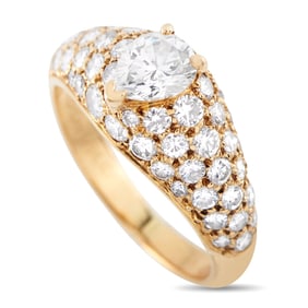 Cartier 1.25ctw Diamond and 18K Yellow Gold Ring