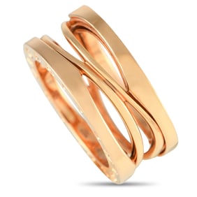 Bvlgari B.zero1 18K Rose Gold Ring W/Box and Papers
