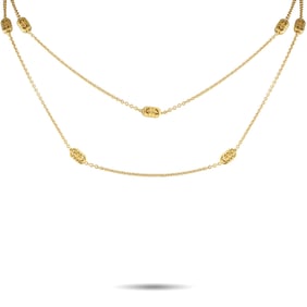 Bvlgari Parentesi 18K Yellow Gold 34" Chain Necklace