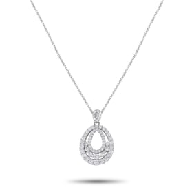 2.00ctw VS2-SI1/G-H Diamond and Platinum Necklace