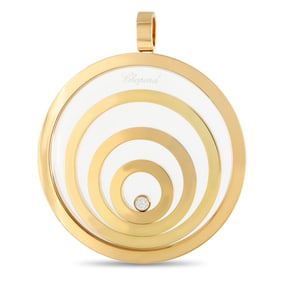 Chopard Happy Spirit 18K Yellow Gold Pendant W/Diamond