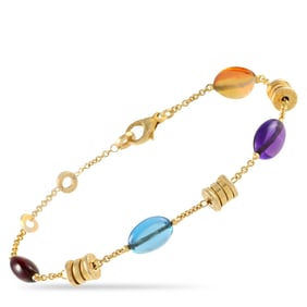 Bvlgari B.zero1 18K and Multi-Gemstone 8.5" Bracelet