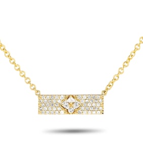 14K Yellow Gold and 0.55ctw Diamond 16" Necklace