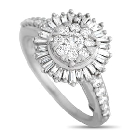 1.00ctw SI1-SI2/H-J Diamond and 14K White Gold Ring