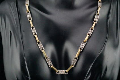 5.50ctw Diamond and Sterling Silver 19" Necklace