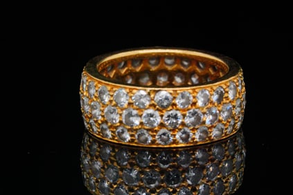 Van Cleef & Arpels 3.35ctw Diamond 18K Vintage Band