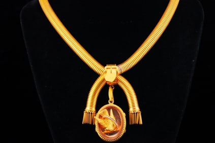 Tiffany & Co. 1800s 18K Memorial Necklace