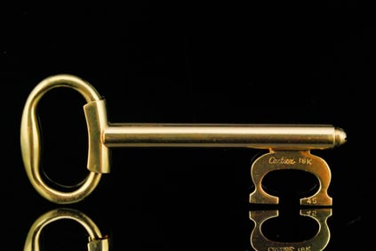 Cartier Vintage 18K Yellow Gold Key Ring/Pendant