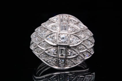 1.50ctw VS1-VS2/G-H Diamond and Platinum Ring