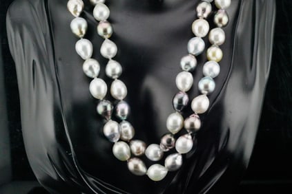10.5mm-15mm Tahitian Pearl 34" Necklace