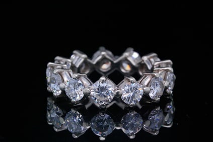 2.60ctw SI1-SI2/G-H Diamond and Platinum Eternity Band