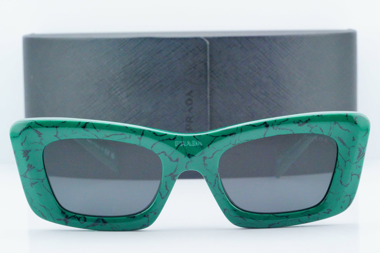 Prada Green Marble Sunglasses W/Case (Never Used) (1 of 14)
