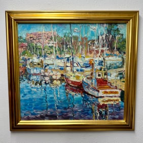 Marco Sassone "Sea Urchin" Oil on Canvas Painting