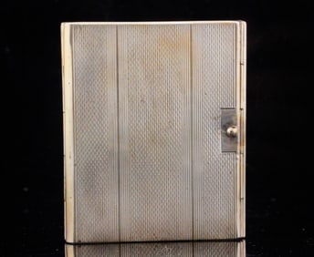 Vintage Textured Sterling Silver Folding 3-Picture Frame