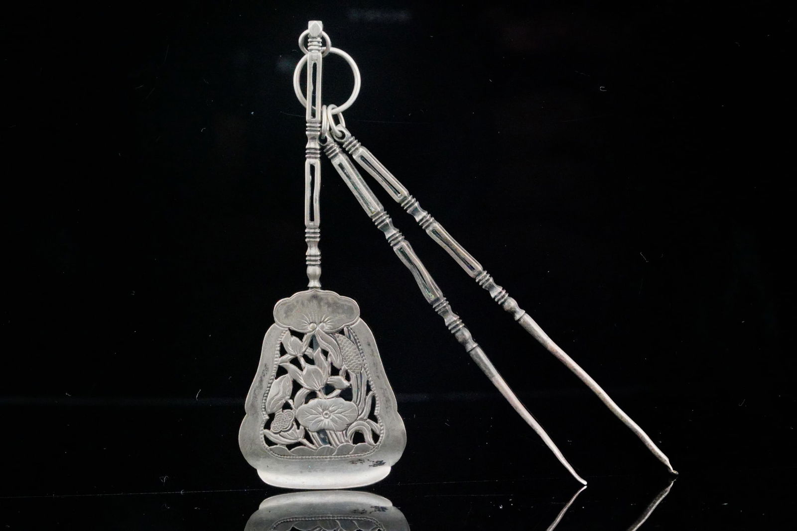 Victorian Handmade Sterling Apothecary Snuff Tools (1 of 5)