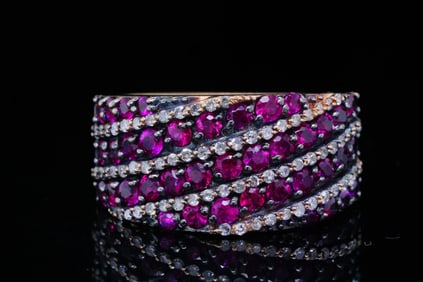 2.00ctw Ruby, 0.50ctw SI1-SI2/G-H Diamond 14K Ring