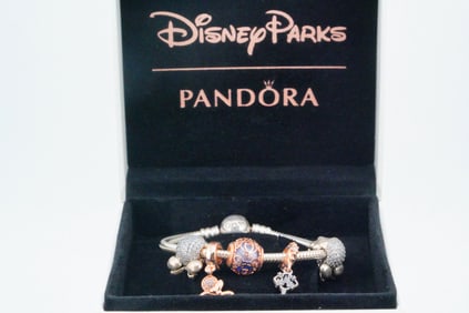 Pandora Disney Parks Sterling Silver Charm Bracelet