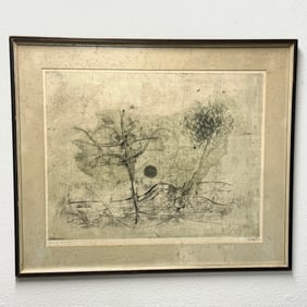 Johnny Friedlaender (1912-1992) 1957 Abstract Etching