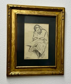 Otis Oldfield (1890-1969) Charcoal on Paper Drawing