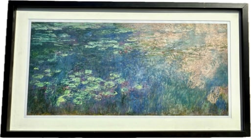 Claude Monet (After) "Water Lilies I" Serigraph W/COA