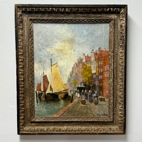 Austrian Artist Signed Oil on Canvas Painting