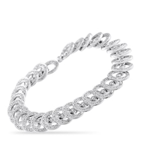 2.75ctw Diamond and 18K White Gold 7" Bracelet