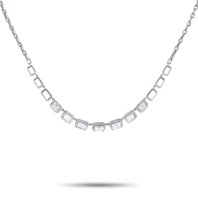 2.00ctw Diamond and 18K White Gold Necklace