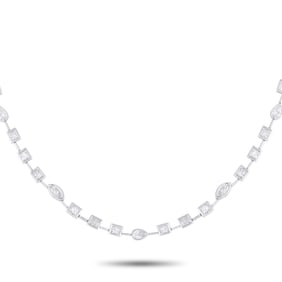 8.10ctw Diamond and 18K White Gold 16" Necklace