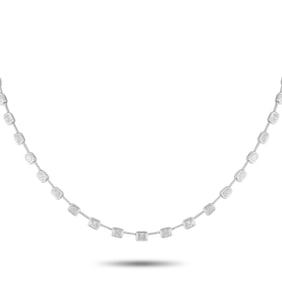 8.15ctw VS2-SI1/G-H Diamond and 18K 16" Necklace
