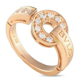 Bvlgari Bvlgari 0.28ctw Diamond 18K Rose Gold Ring