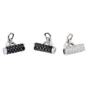 de Grisogono 4.75ctw Diamond 18K Tuxedo Buttons