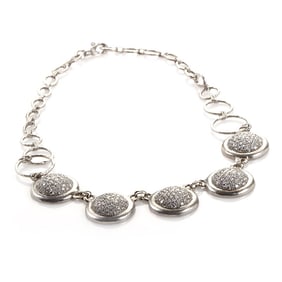 Gurhan 12.70ctw VS1-VS2/F-G Diamond Platinum Necklace