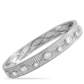 2.75ctw VS2-SI1/G-H Diamond and 18K White Gold Bangle