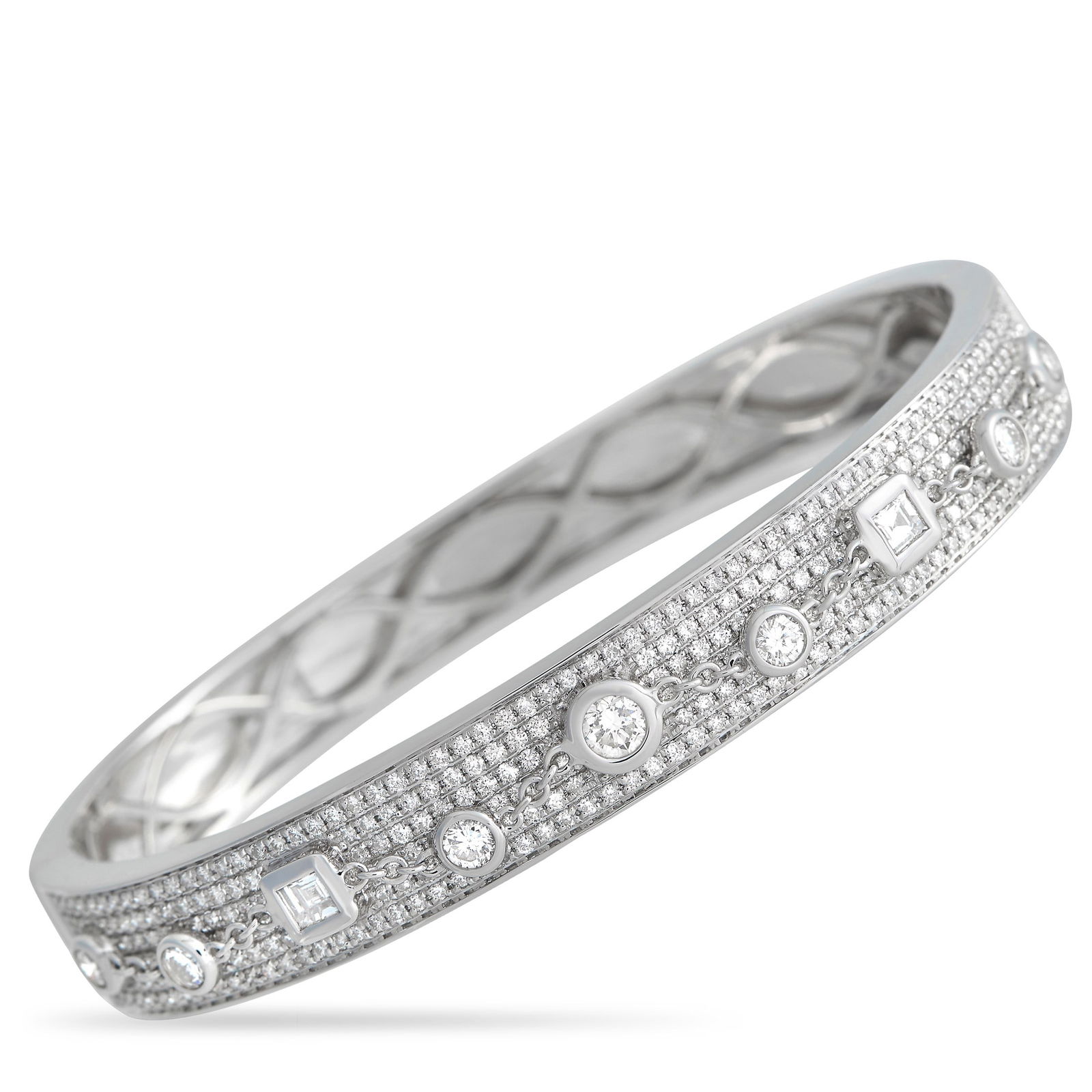 2.75ctw VS2-SI1/G-H Diamond and 18K White Gold Bangle (1 of 3)