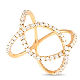 1.15ctw SI1-SI2/G-H Diamond and 18K Yellow Gold Ring
