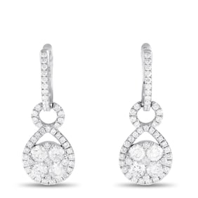 2.50ctw VS2-SI1/G-H Diamond and 18K Drop Earrings