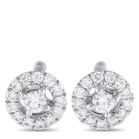 Messika 18K White Gold and 0.25ctw Diamond Earrings
