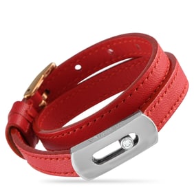 Messika My Move 18K, Diamond and Leather Bracelet
