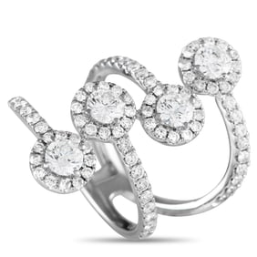 2.20ctw VS2-SI1/G-H Diamond and 18K White Gold Ring