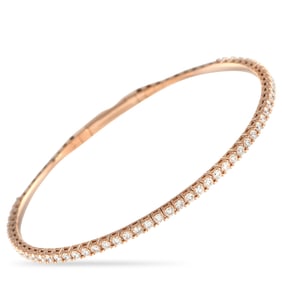 1.55ctw VVS2-VS1/E-F Lab-Grown Diamond and 14K Bangle