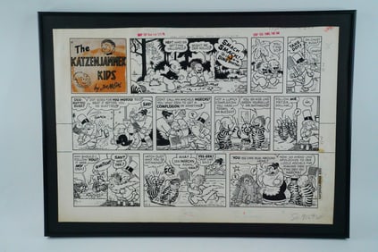 Joe Musial "The Katzenjammer Kids" Original Comic Art