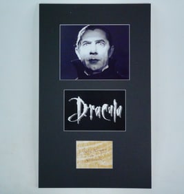 Bela Lugosi "Dracula" Signature and Photo Display