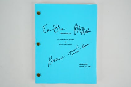 The Karate Kid Cast Signed Final Draft Screenplay