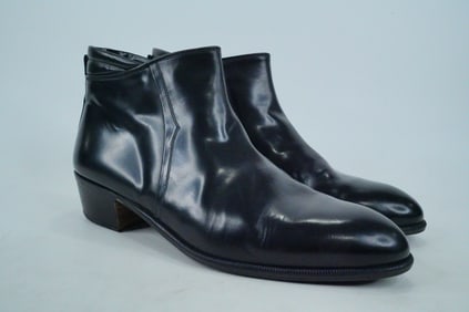 Nicolas Cage "Face/Off" Black Leather Cuban Heel Boots