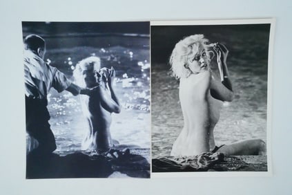 Marilyn Monroe Lot of (2) Photos, Something's Got to Give