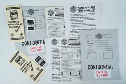 Deep Impact-Lot of (2) Prop Envelope and Procedures