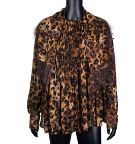 Arlene Dahl Gianfranco Ferre Silk Blouse and Scarf