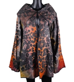 Arlene Dahl Earth Tone Animal Print Jacket W/LOA