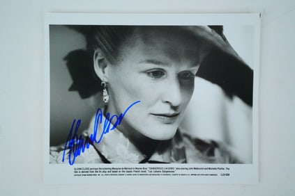 Glenn Close "Dangerous Liaisons" (1988) Signed Photo
